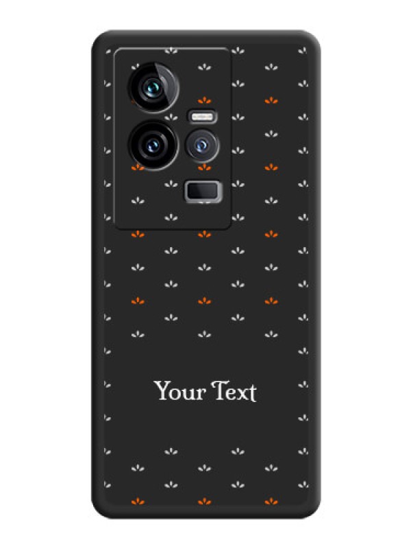 Custom Simple Pattern With Custom Text On Space Black Personalized Soft Matte Phone Covers -iQOO 11 5G