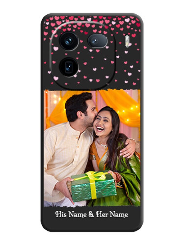 Custom Fall in Love with Your Partner on Photo On Space Black Custom Soft Matte Mobile Back Cover - iQOO 12 5G