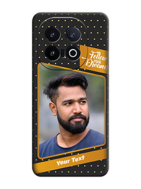 Custom Follow Your Dreams with White Dots On Space Black Custom Soft Matte Mobile Back Cover - iQOO 13 5G