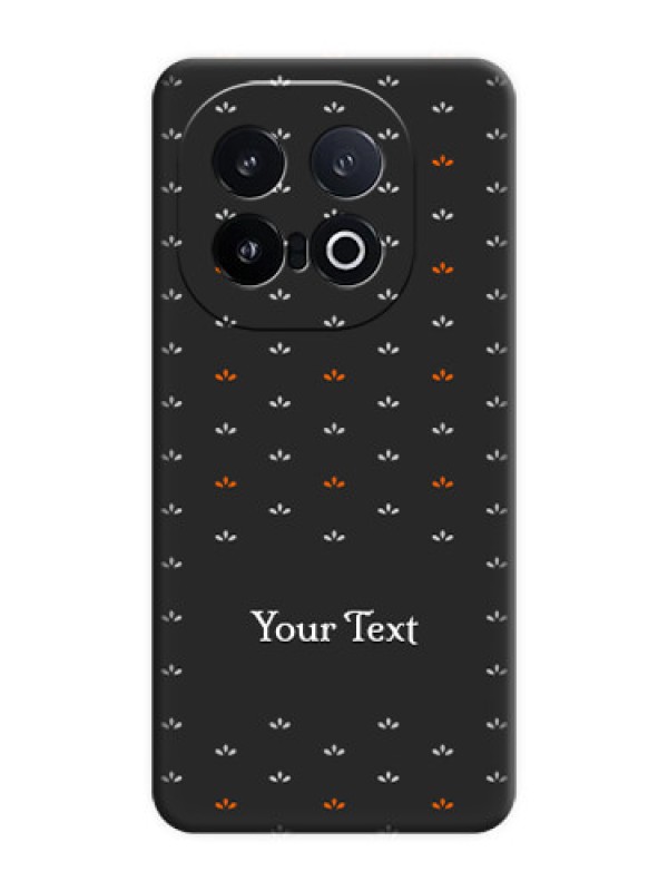 Custom Simple Pattern With Custom Text On Space Black Custom Soft Matte Mobile Back Cover - iQOO 13 5G