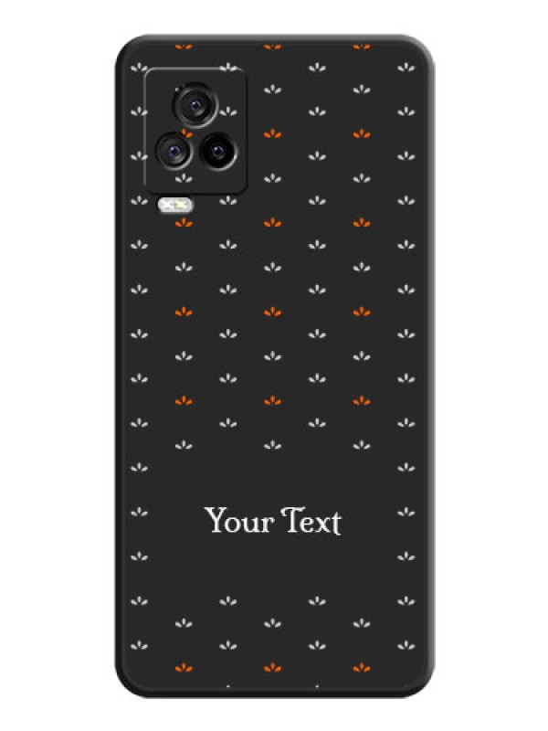 Custom Simple Pattern With Custom Text On Space Black Personalized Soft Matte Phone Covers -Iqoo 7 Legend 5G