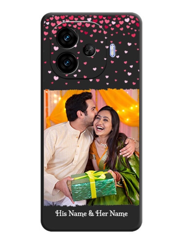 Custom Fall in Love with Your Partner on Photo On Space Black Custom Soft Matte Mobile Back Cover - iQOO Neo 10R 5G