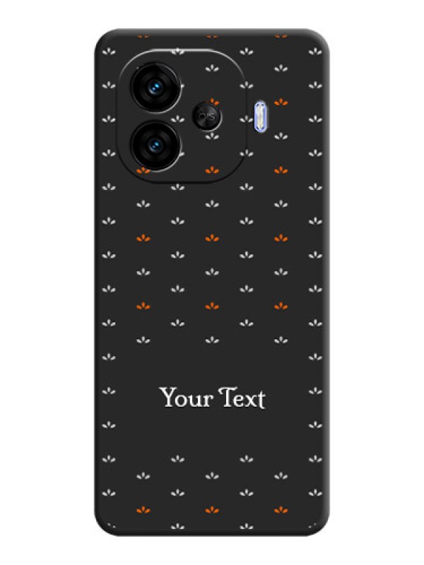 Custom Simple Pattern With Custom Text On Space Black Custom Soft Matte Mobile Back Cover - iQOO Neo 10R 5G
