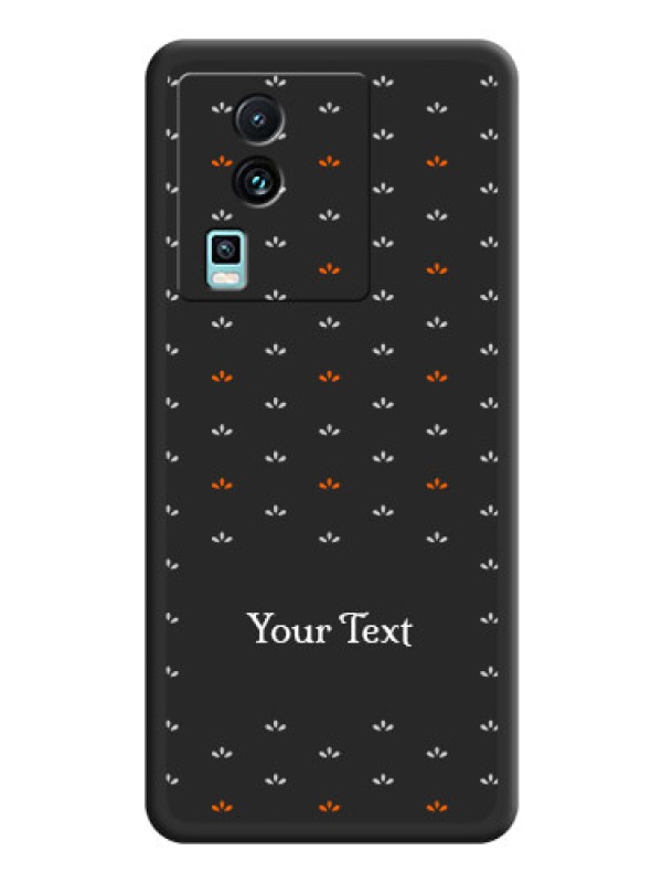 Custom Simple Pattern With Custom Text On Space Black Personalized Soft Matte Phone Covers -iQOO Neo 7 Pro 5G
