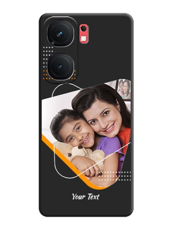 Custom Yellow Triangle - Photo on Space Black Soft Matte Phone Cover - iQOO Neo 9 Pro 5G