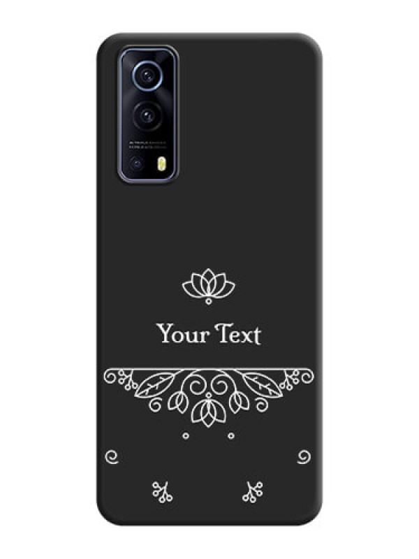 Custom Lotus Garden Custom Text On Space Black Personalized Soft Matte Phone Covers -Iqoo Z3 5G
