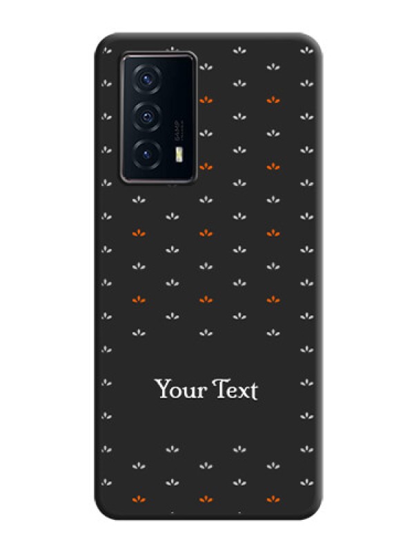 Custom Simple Pattern With Custom Text On Space Black Personalized Soft Matte Phone Covers -Iqoo Z5 5G