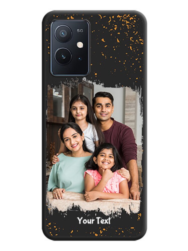 Custom Spray Free Design on Photo on Space Black Soft Matte Phone Cover - iQOO Z6 5G