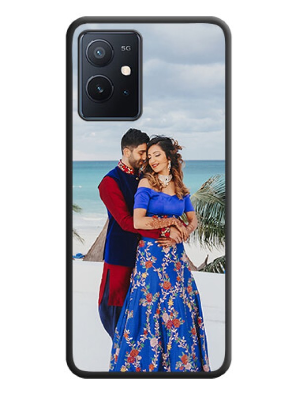 Custom Full Single Pic Upload On Space Black Personalized Soft Matte Phone Covers -Iqoo Z6 5G