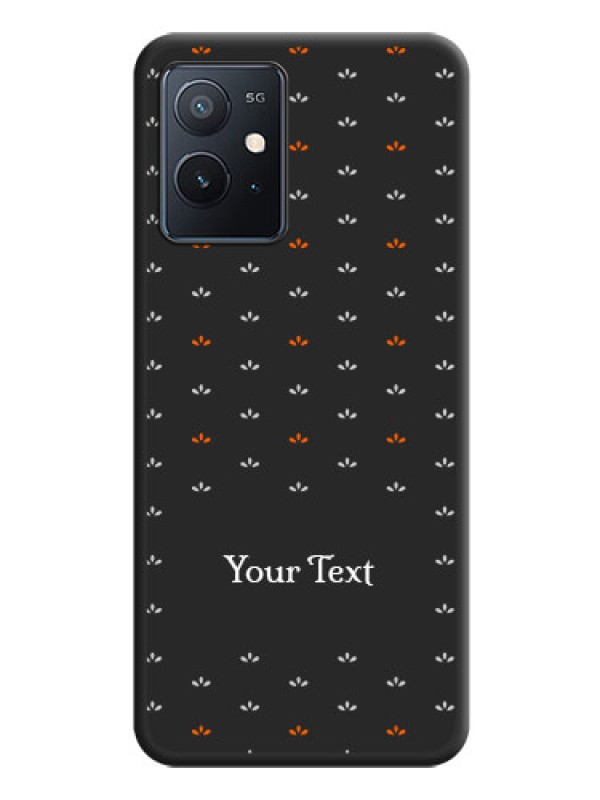 Custom Simple Pattern With Custom Text On Space Black Personalized Soft Matte Phone Covers -Iqoo Z6 5G