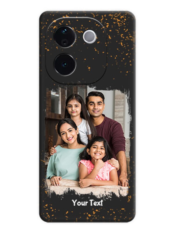 Custom Spray Free Design on Photo On Space Black Custom Soft Matte Mobile Back Cover - iQOO Z9s Pro 5G