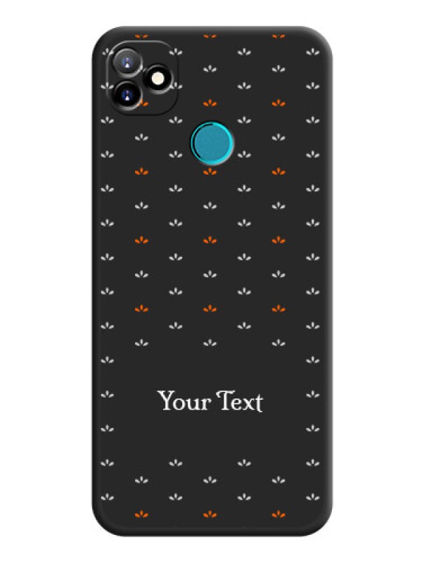 Custom Simple Pattern With Custom Text On Space Black Personalized Soft Matte Phone Covers -Itel Vision 1