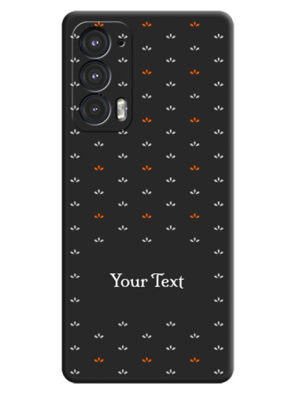 Custom Simple Pattern With Custom Text On Space Black Personalized Soft Matte Phone Covers -Motorola Edge 20