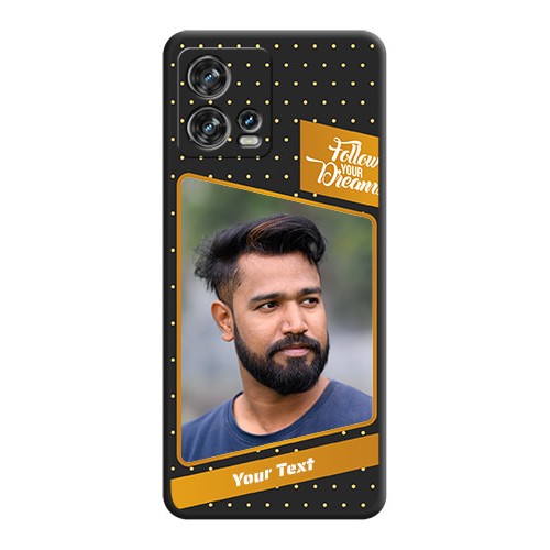 Buy Motorola Edge 30 Fusion Space Black Custom Soft Matte Phone Cases