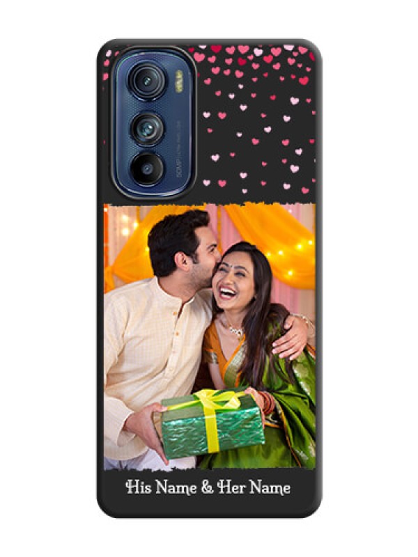 Custom Fall in Love with Your Partner  on Photo on Space Black Soft Matte Phone Cover - Motorola Edge 30