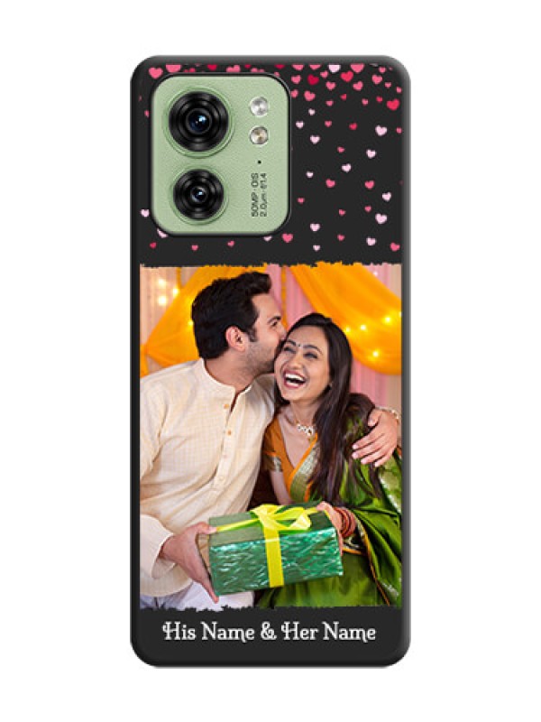 Custom Fall in Love with Your Partner - Photo on Space Black Soft Matte Phone Cover - Edge 40