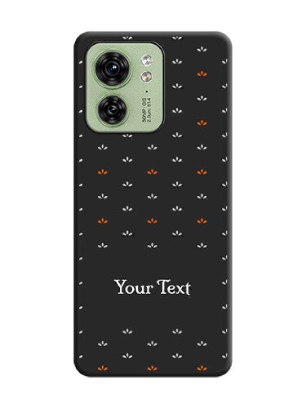 Custom Simple Pattern With Custom Text On Space Black Personalized Soft Matte Phone Covers - Edge 40