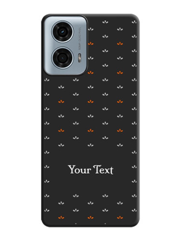Custom Simple Pattern With Custom Text On Space Black Personalized Soft Matte Phone Covers - Motorola G24 Power
