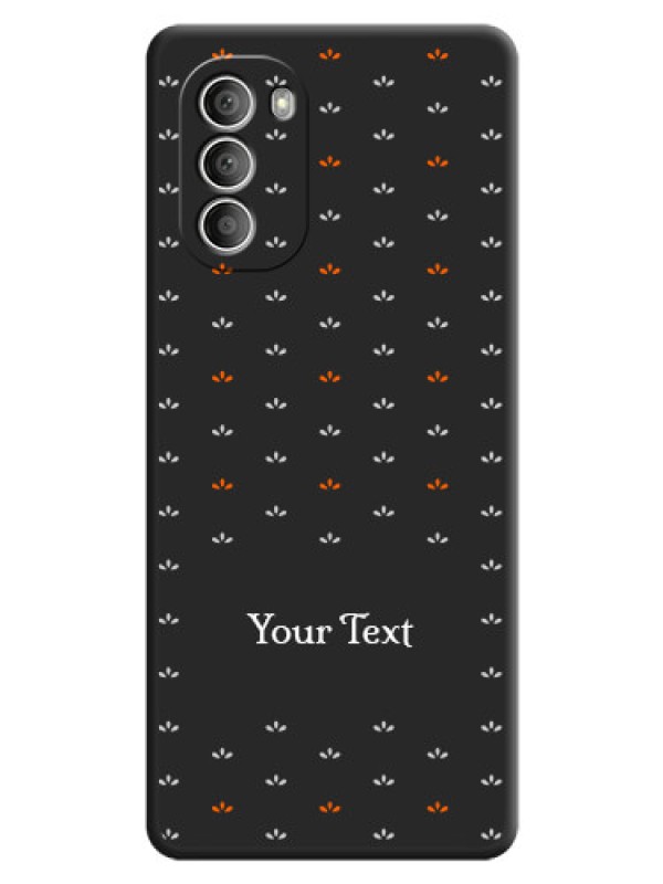 Custom Simple Pattern With Custom Text On Space Black Personalized Soft Matte Phone Covers -Motorola G51 5G