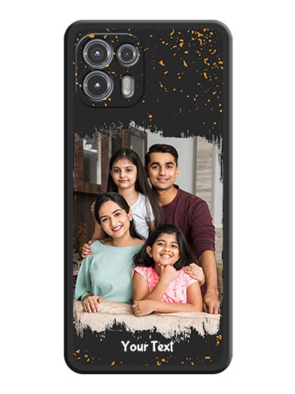 Custom Spray Free Design on Photo on Space Black Soft Matte Phone Cover - Moto Edge 20 Fusion 5G