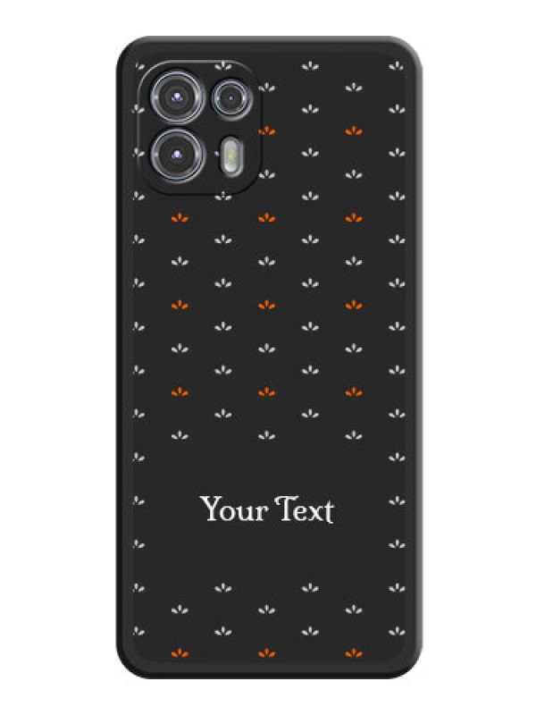 Custom Simple Pattern With Custom Text On Space Black Personalized Soft Matte Phone Covers -Motorola Moto Edge 20 Fusion 5G