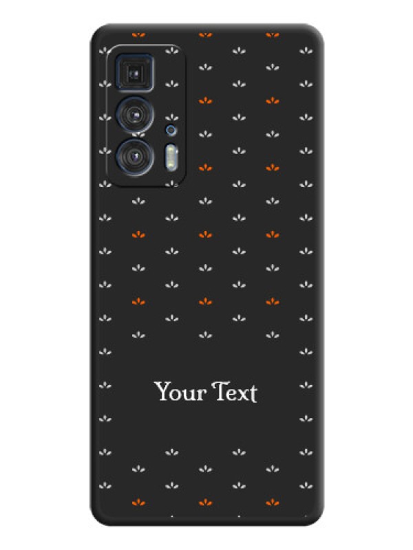 Custom Simple Pattern With Custom Text On Space Black Personalized Soft Matte Phone Covers -Motorola Moto Edge 20 Pro