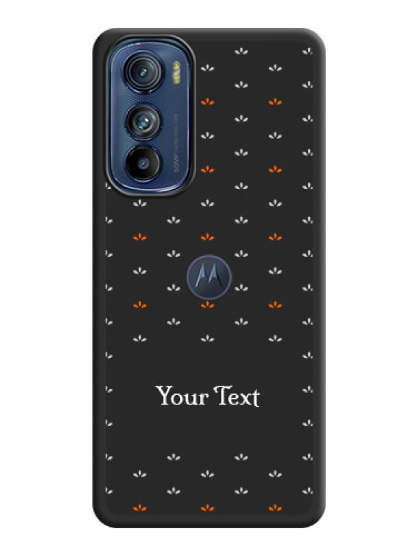 Custom Simple Pattern With Custom Text On Space Black Personalized Soft Matte Phone Covers -Motorola Moto Edge 30