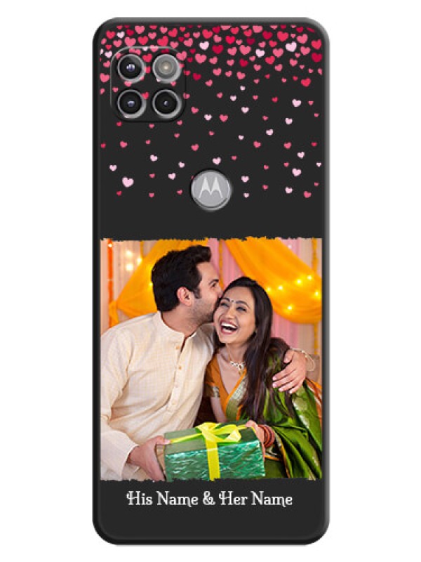 Custom Fall in Love with Your Partner  on Photo on Space Black Soft Matte Phone Cover - Motorola Moto G 5G