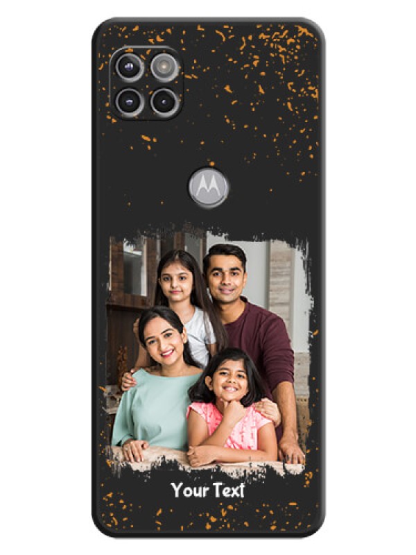 Custom Spray Free Design on Photo on Space Black Soft Matte Phone Cover - Motorola Moto G 5G