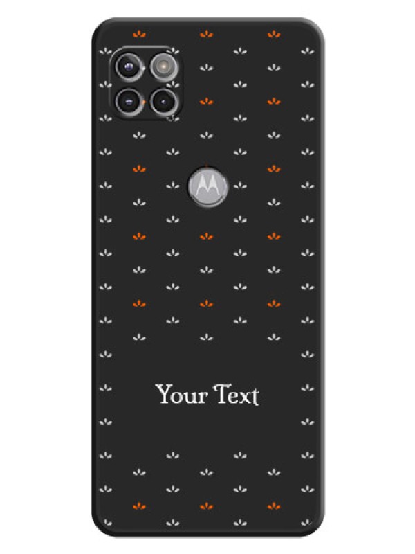 Custom Simple Pattern With Custom Text On Space Black Personalized Soft Matte Phone Covers -Motorola Moto G 5G