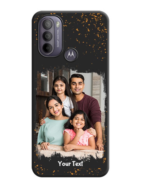 Custom Spray Free Design on Photo on Space Black Soft Matte Phone Cover - Moto G31