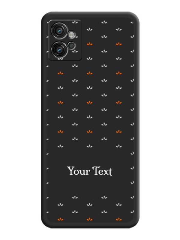 Custom Simple Pattern With Custom Text On Space Black Personalized Soft Matte Phone Covers -Motorola Moto G32