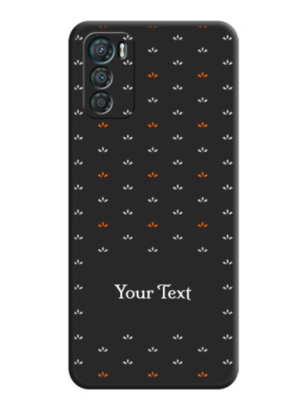 Custom Simple Pattern With Custom Text On Space Black Personalized Soft Matte Phone Covers -Motorola Moto G42
