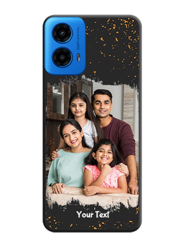 Custom Spray Free Design on Photo On Space Black Custom Soft Matte Mobile Back Cover - Motorola Moto G45 5G