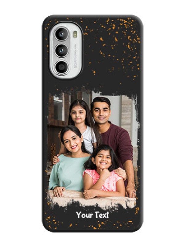 Custom Spray Free Design on Photo on Space Black Soft Matte Phone Cover - Moto G52