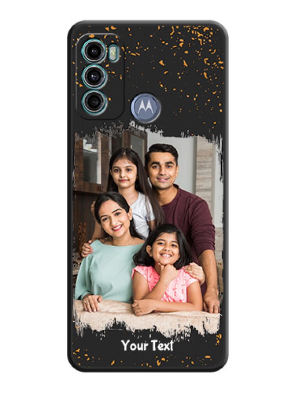 Custom Spray Free Design on Photo on Space Black Soft Matte Phone Cover - Motorola Moto G60