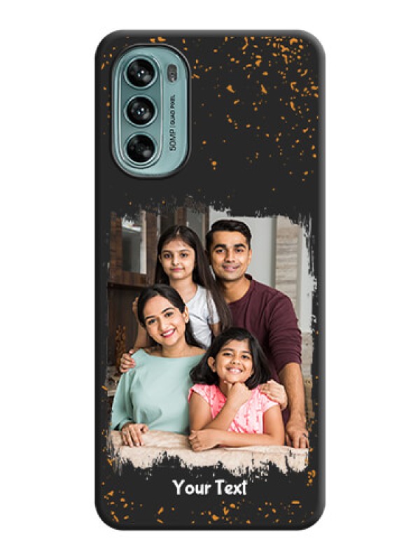 Custom Spray Free Design on Photo on Space Black Soft Matte Phone Cover - Moto G62