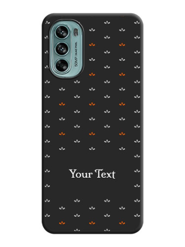 Custom Simple Pattern With Custom Text On Space Black Personalized Soft Matte Phone Covers -Motorola Moto G62