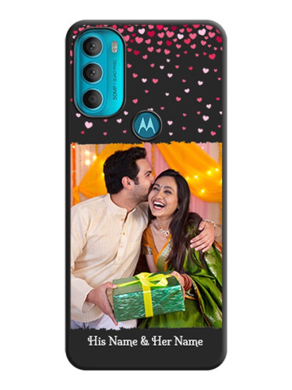 Custom Fall in Love with Your Partner  on Photo on Space Black Soft Matte Phone Cover - Moto G71 5G