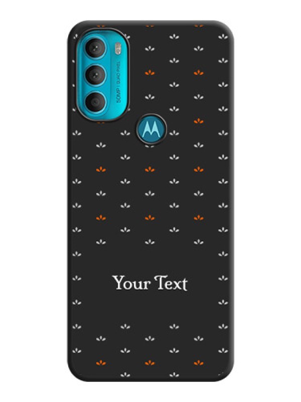 Custom Simple Pattern With Custom Text On Space Black Personalized Soft Matte Phone Covers -Motorola Moto G71 5G