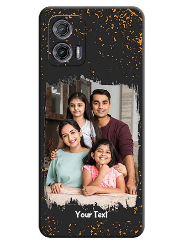 Custom Spray Free Design on Photo on Space Black Soft Matte Phone Cover - Moto G73 5G