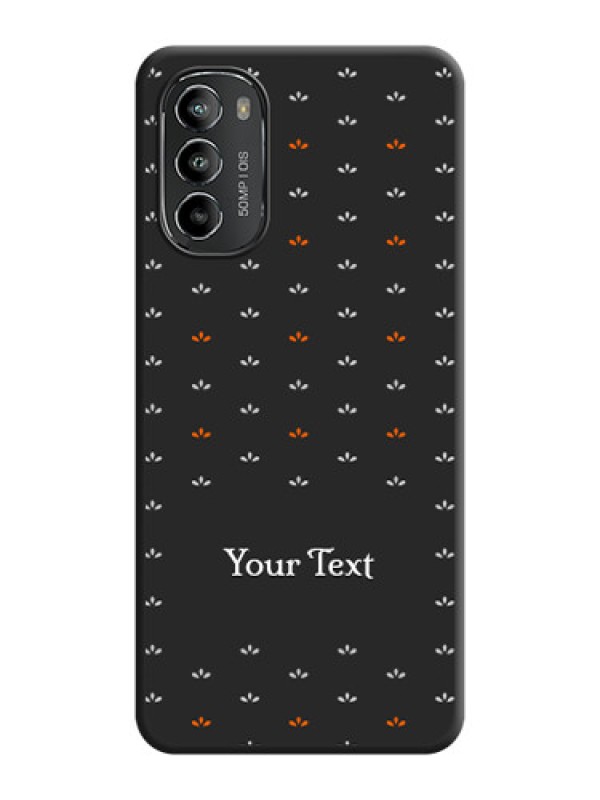 Custom Simple Pattern With Custom Text On Space Black Personalized Soft Matte Phone Covers -Motorola Moto G82