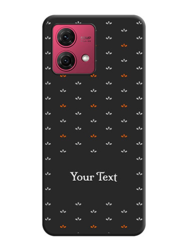 Custom Simple Pattern With Custom Text On Space Black Personalized Soft Matte Phone Covers - Motorola Moto G84 5G