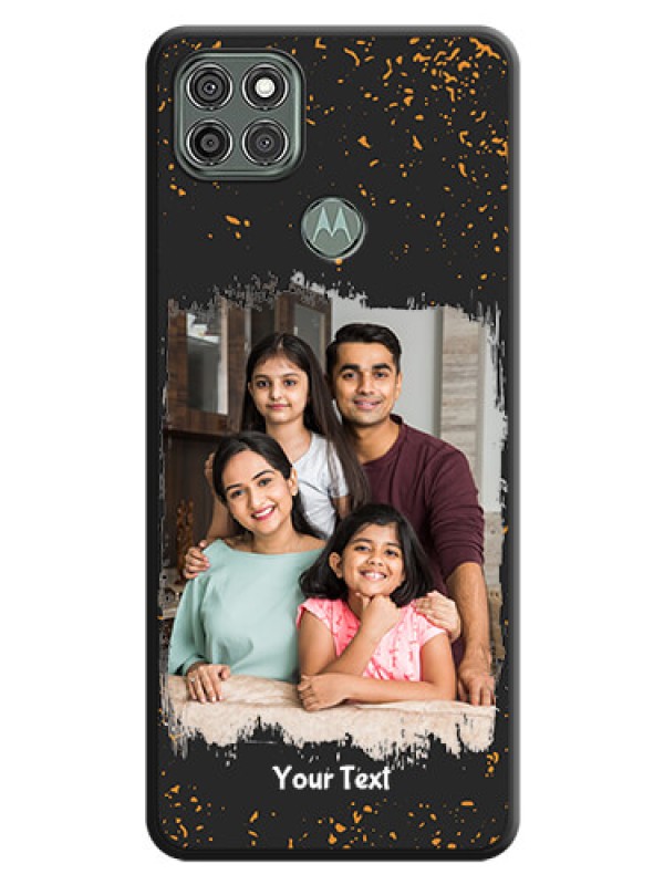 Custom Spray Free Design on Photo on Space Black Soft Matte Phone Cover - Moto G9 Power