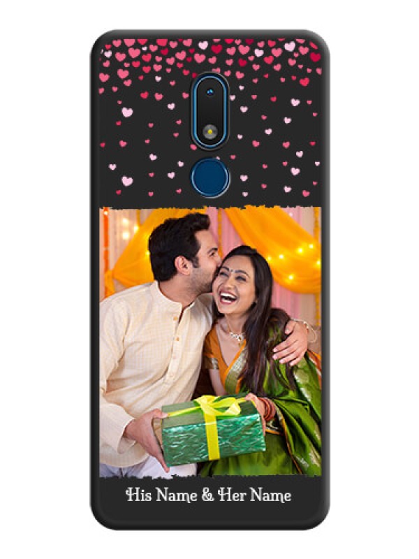Custom Fall in Love with Your Partner  on Photo on Space Black Soft Matte Phone Cover - Nokia C3