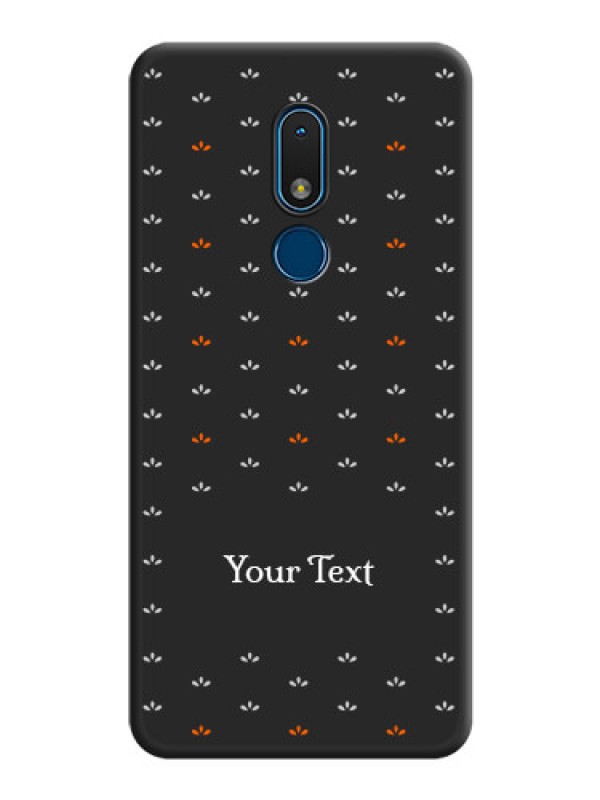 Custom Simple Pattern With Custom Text On Space Black Personalized Soft Matte Phone Covers -Nokia C3