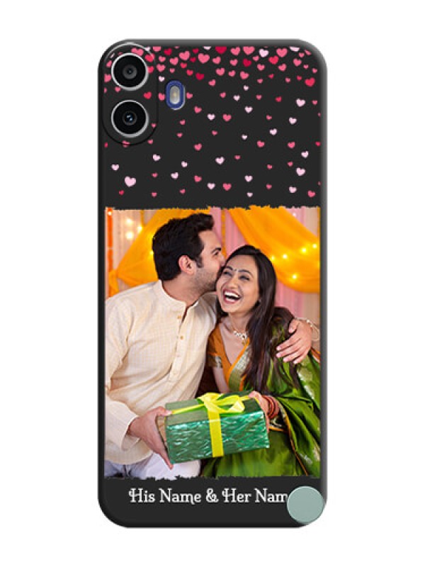 Custom Fall in Love with Your Partner on Photo On Space Black Custom Soft Matte Mobile Back Cover - Nothing Cmf Phone 1