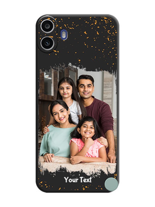 Custom Spray Free Design on Photo On Space Black Custom Soft Matte Mobile Back Cover - Nothing Cmf Phone 1