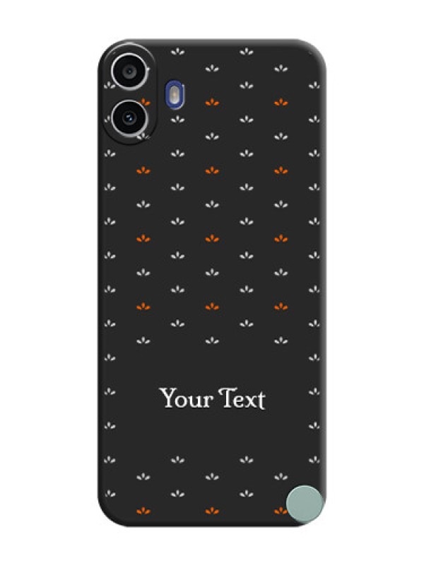 Custom Simple Pattern With Custom Text On Space Black Custom Soft Matte Mobile Back Cover - Nothing Cmf Phone 1