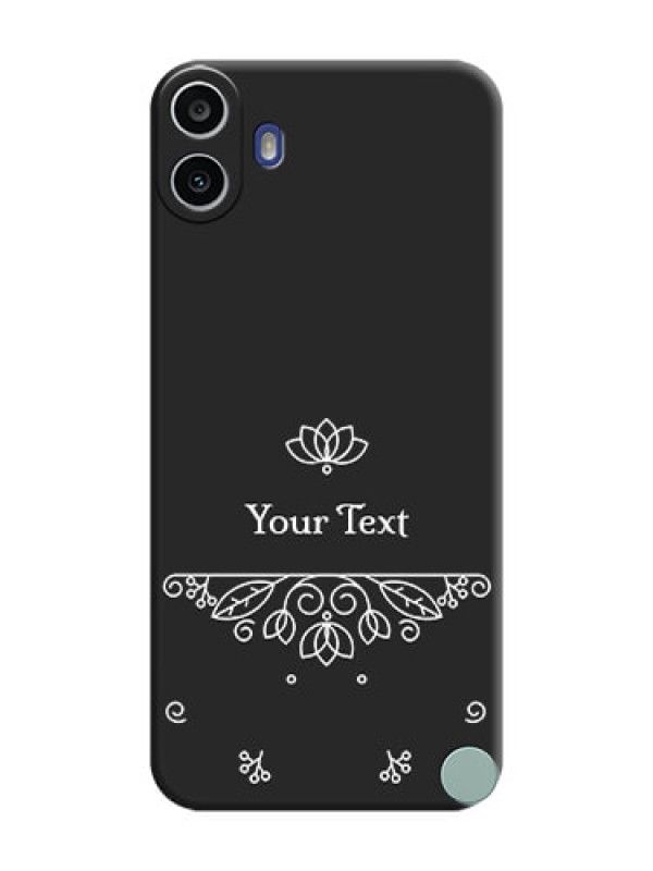 Custom Lotus Garden Custom Text On Space Black Custom Soft Matte Mobile Back Cover - Nothing Cmf Phone 1